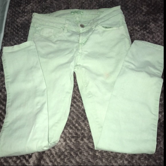 Guess teal skinny jeans - Picture 1 of 3